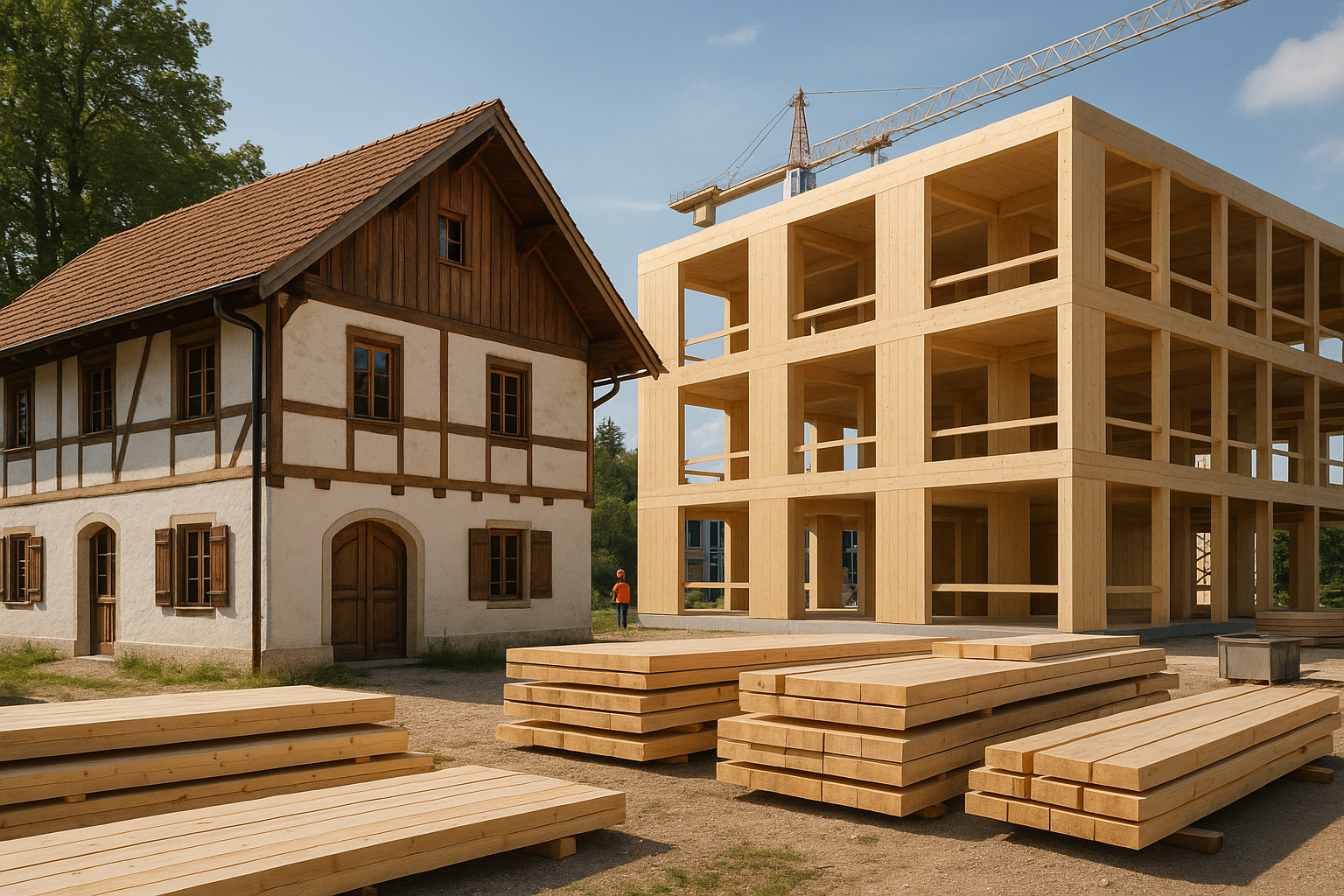 Holzbau in Bayern: Wie nachhaltige Sanierung durch moderne Technologien und neue Vorschriften die Bauwirtschaft revolutioniert