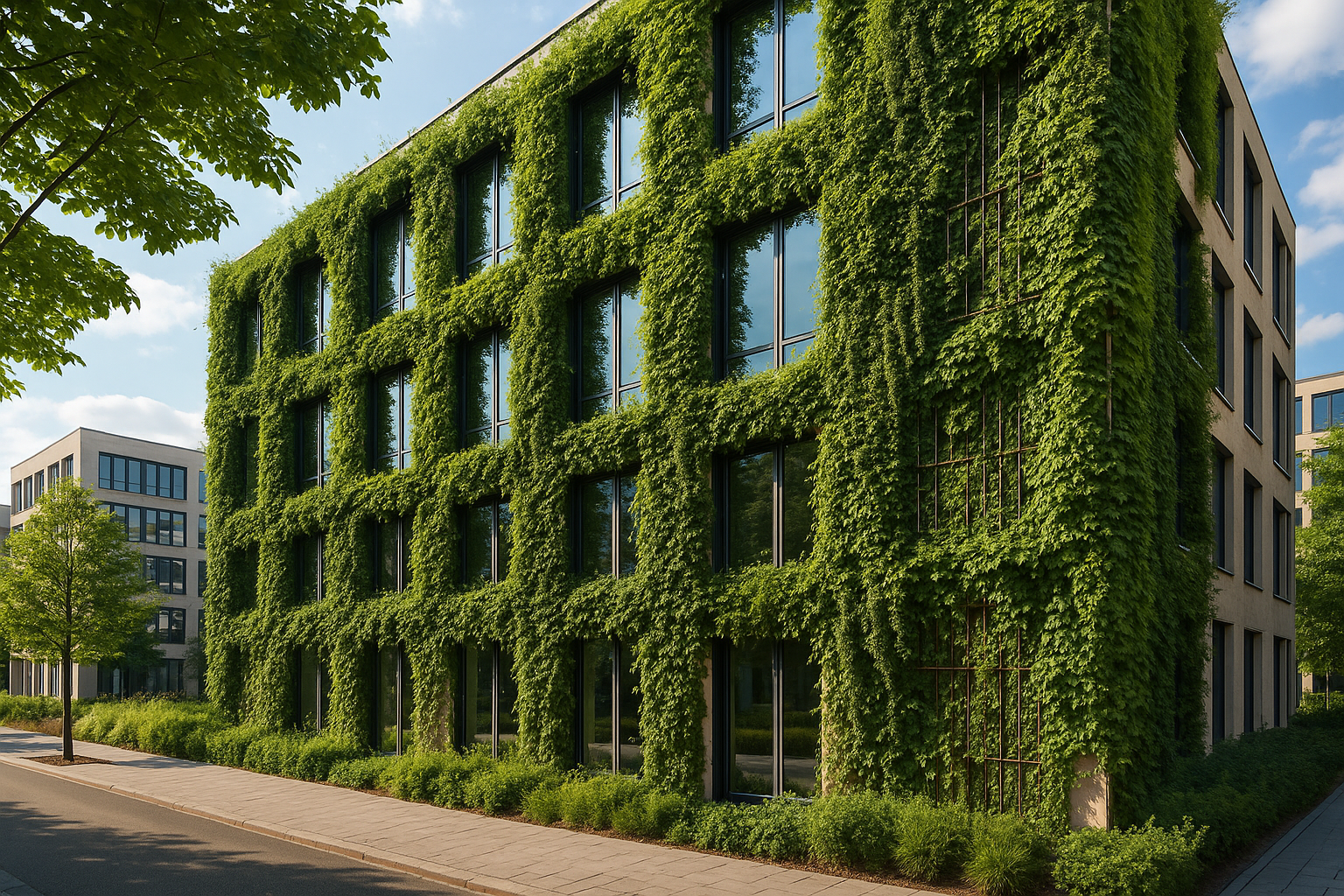 Nachhaltige Fassadenbegrünung in Bayern: So profitieren Bauunternehmen von ökologischen Vorteilen und neuen Fördermöglichkeiten