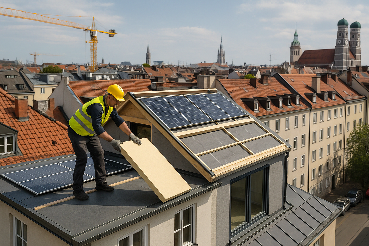 Energetische Nachrüstung im Altbau: Chancen der Wohnraumverdichtung in Bayerns Städten für Bauunternehmen und Kommunen