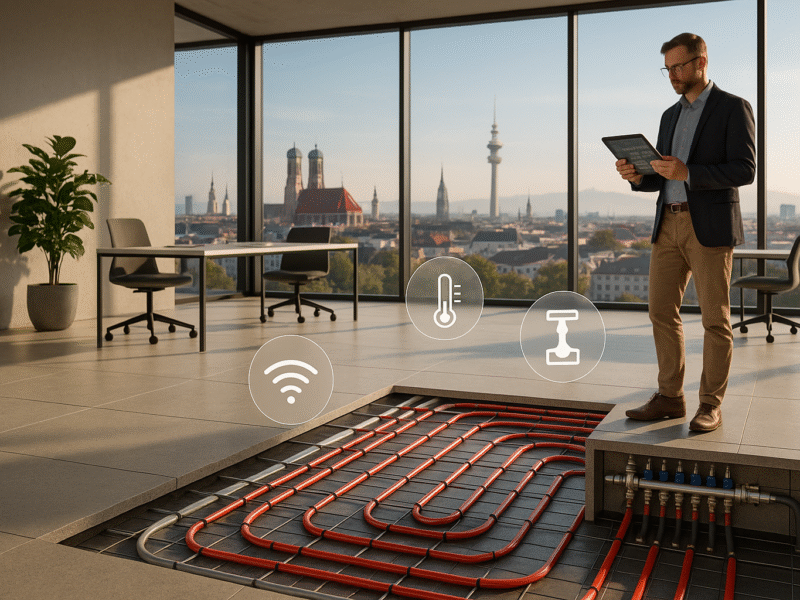 Adaptive Fußbodenheizungen in Gewerbeimmobilien: Effizienzsteigerung und Kostenersparnis durch neue Regelungen in Bayern