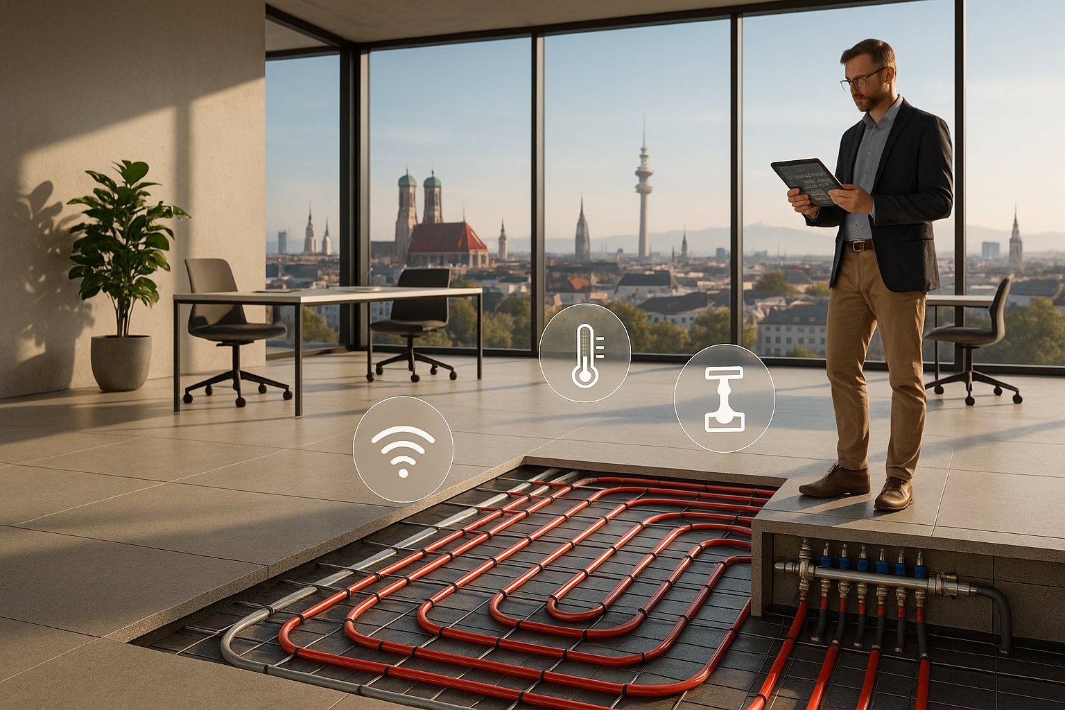 Adaptive Fußbodenheizungen in Gewerbeimmobilien: Effizienzsteigerung und Kostenersparnis durch neue Regelungen in Bayern