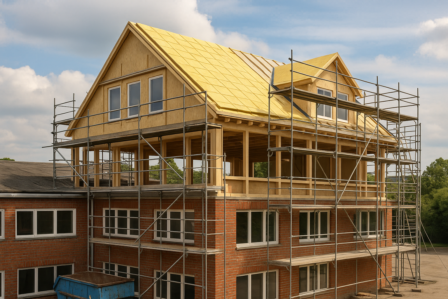 Dachaufstockung und Dämmung in Bayern: Neue GEG-Vorgaben als Chance für Bauunternehmen und Behörden zur Steigerung der Energieeffizienz und Vermietungserlöse