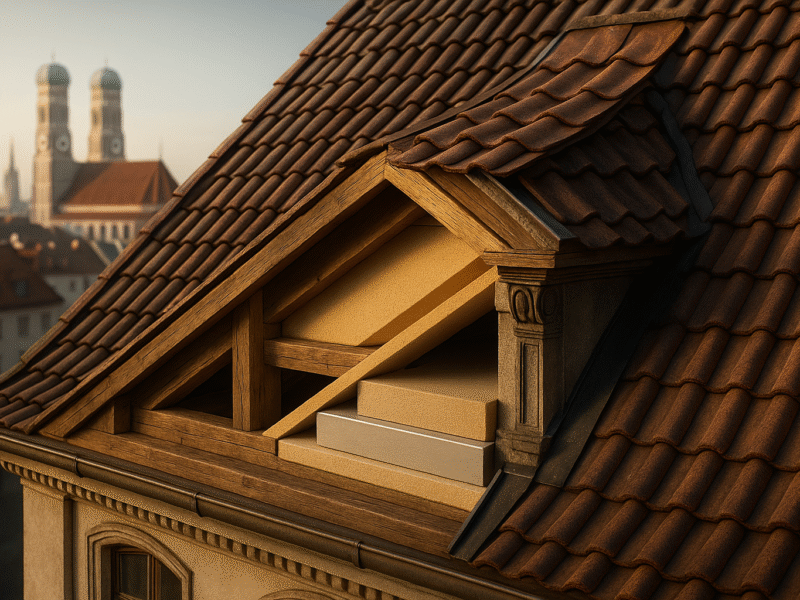 Dachdämmung von denkmalgeschützten Gebäuden in München: Neue Gesetze und Chancen für Bauunternehmen und Eigentümer in Bayern