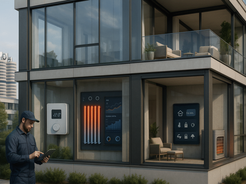 Digitalisierung der Heiztechnik: Wie Smart Heating Systeme Bauprojekte in Bayern zukunftssicher machen und CO₂-Emissionen senken