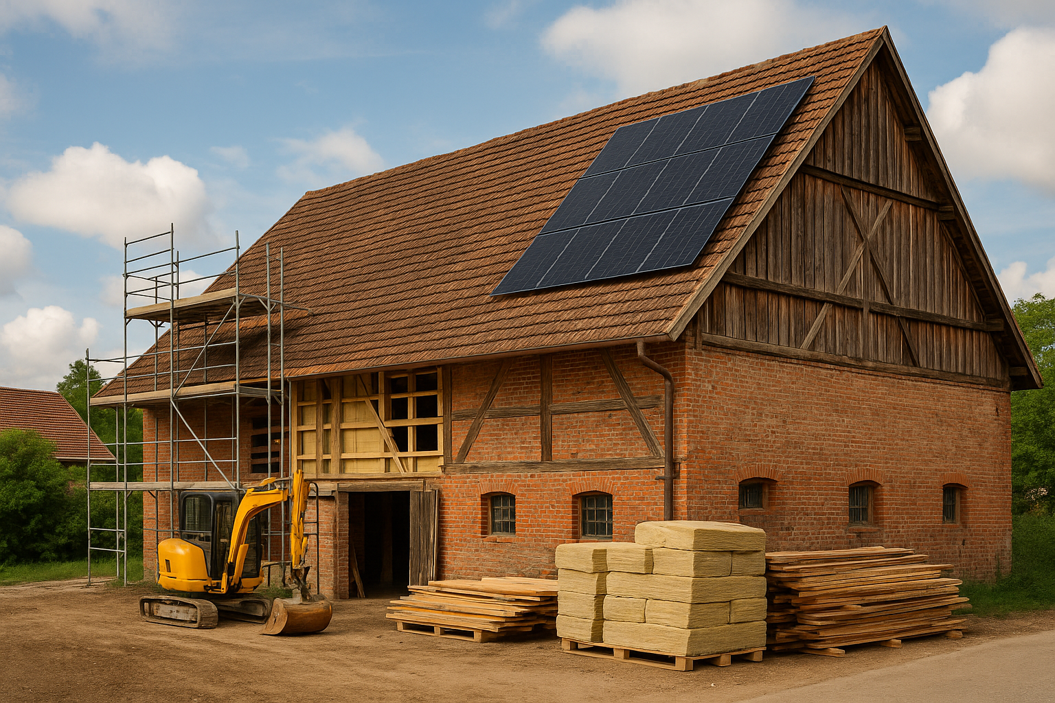 Energetische Sanierung denkmalgeschützter Scheunen in Bayern: Strategien zur Wertsteigerung und CO₂-Reduktion für Bauunternehmen und Investoren