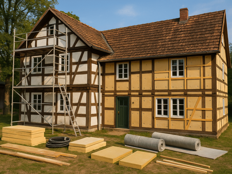 Energetische Sanierung von Fachwerk- und Holzrahmenbauten in Bayern: Chancen für Bauunternehmen und Investoren mit Blick auf neue GEG-Vorgaben