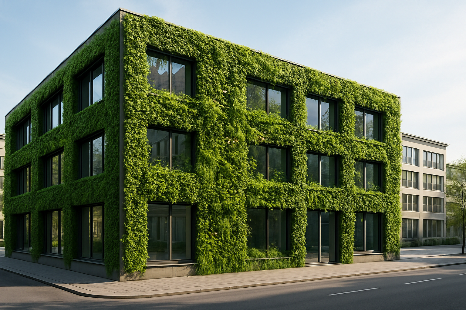 Fassadenbegrünung in Bayern: Wie nachhaltige grüne Wände die Energieeffizienz steigern und Immobilienwerte erhöhen