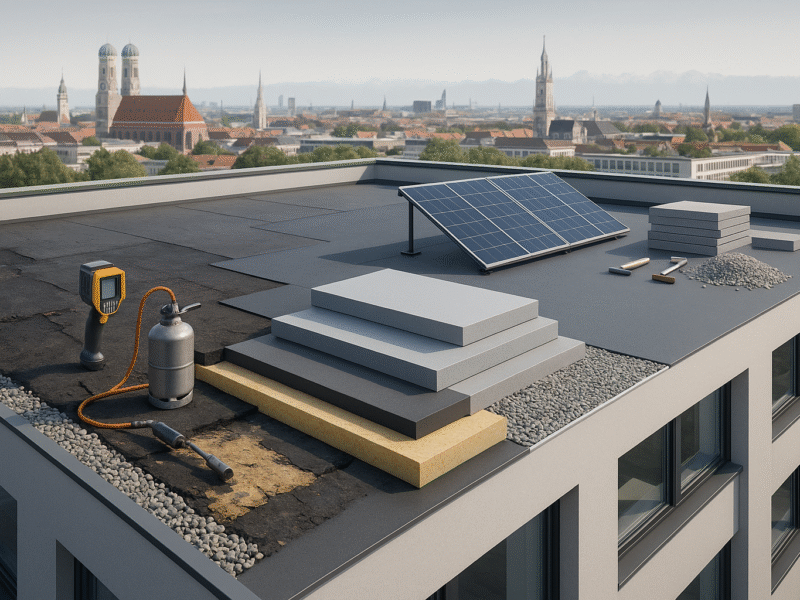 Flachdachsanierung in Bayern: Energetische Vorteile und Gesetzesänderungen, die Bauprojekte revolutionieren
