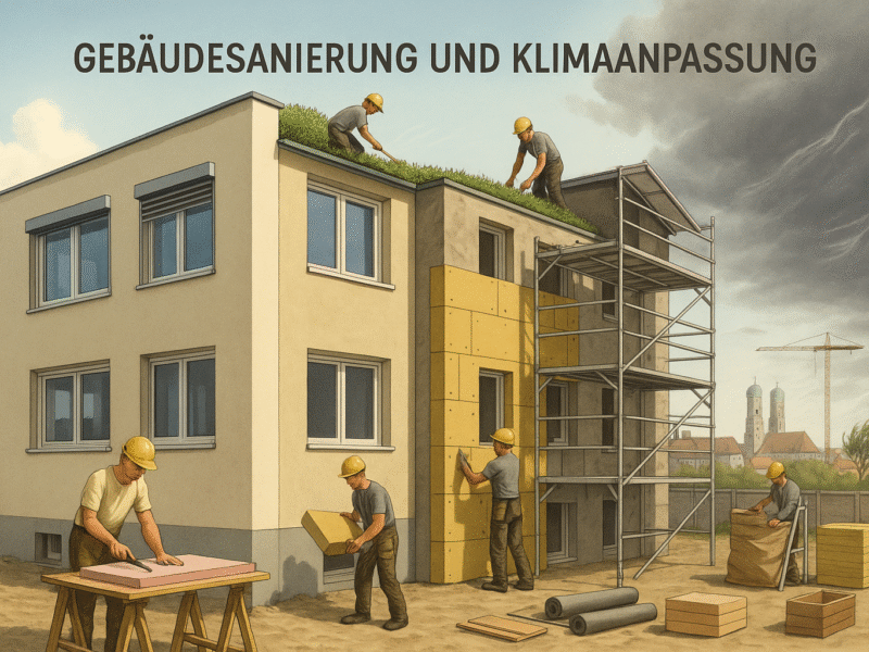 Gebäudesanierung in Bayern: Strategien zur Klimaanpassung gegen Extremwetter und gesetzliche Herausforderungen