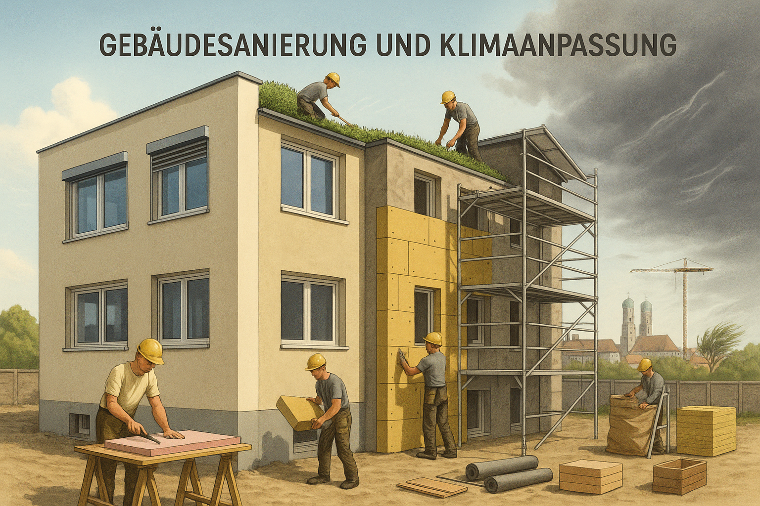 Gebäudesanierung in Bayern: Strategien zur Klimaanpassung gegen Extremwetter und gesetzliche Herausforderungen