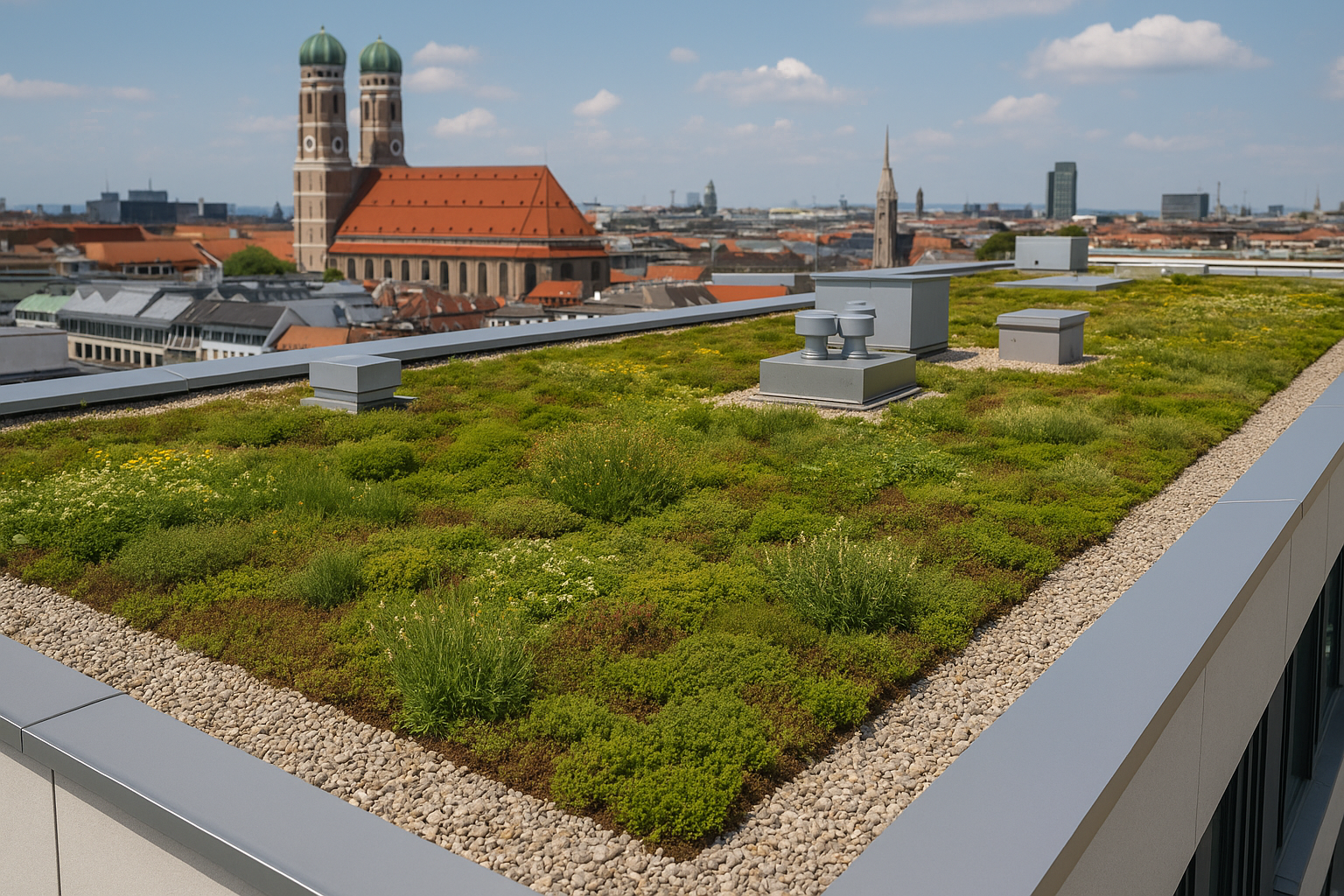 Gründach Dämmung in Bayern: Neue EU-Vorgaben und Münchner Maßnahmen revolutionieren die Bauwirtschaft ab 2024