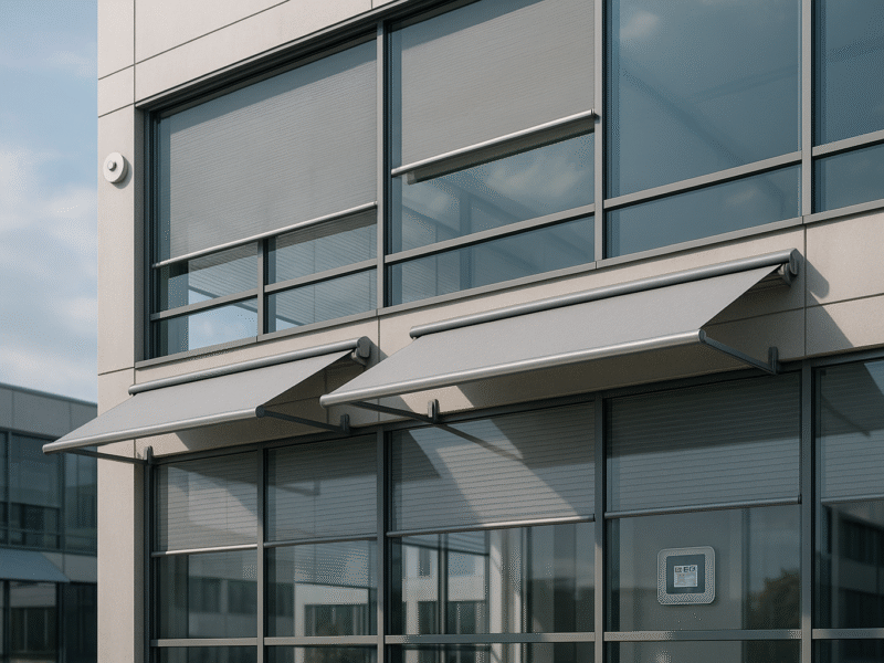 Intelligente Rollläden und Markisen: Energieeffizienz in Gewerbeimmobilien in Bayern durch moderne Gebäudeautomation steigern