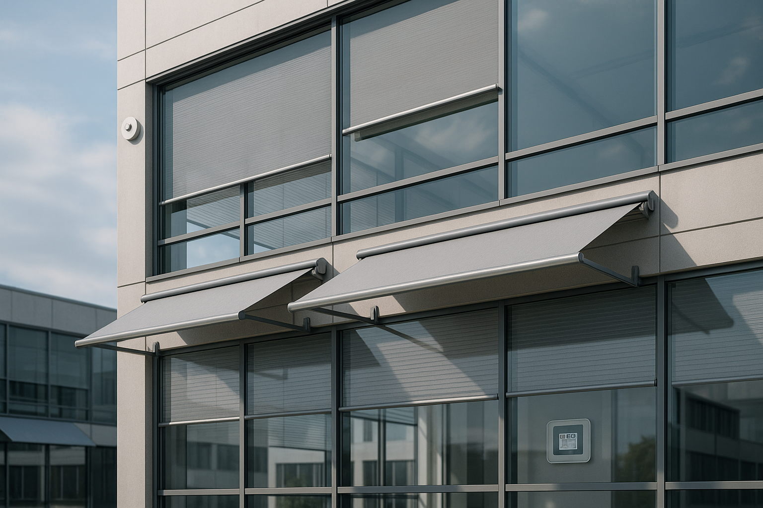 Intelligente Rollläden und Markisen: Energieeffizienz in Gewerbeimmobilien in Bayern durch moderne Gebäudeautomation steigern