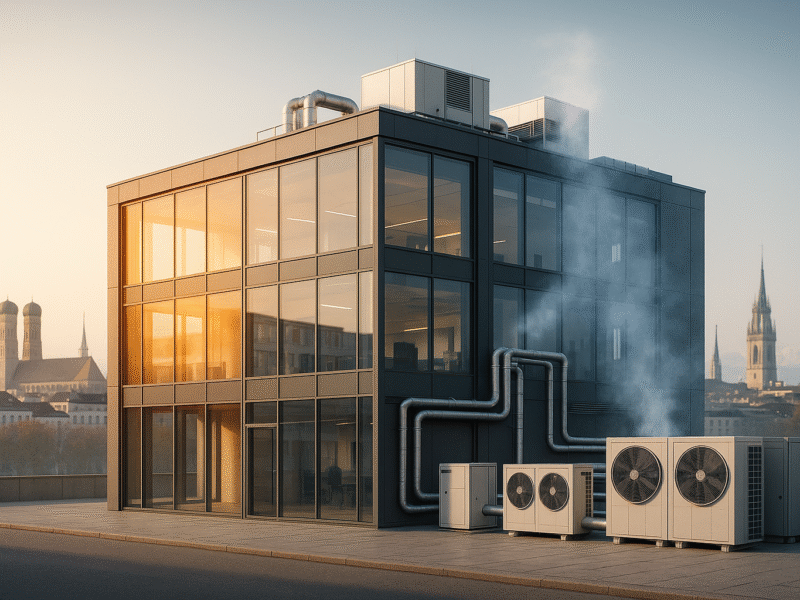 Kombinierte Heiz- und Kühlsysteme: Der Schlüssel zur Energieeffizienz und Wertsteigerung für Münchens Gewerbeimmobilien im Zuge neuer EU-Vorgaben