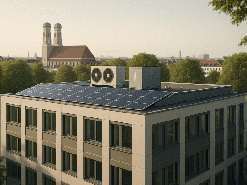 Mieterstrommodelle und energetische Sanierung: Effizienzsteigerungen in Münchens Gewerbeimmobilien sichern Zukunft und senken Betriebskosten