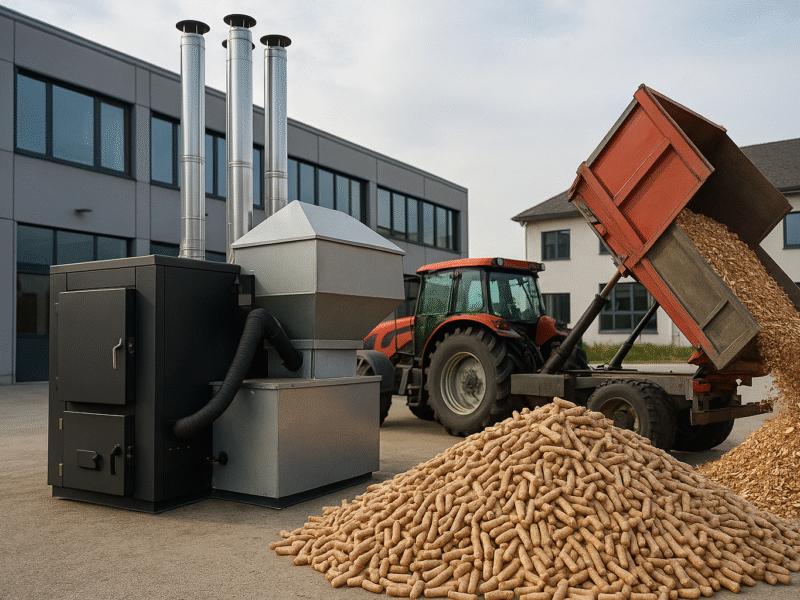 Moderne Biomasse-Heizsysteme in Bayern: Neue Gesetze fordern effiziente Projekte für CO₂-arme Wärmewende in der Bauwirtschaft