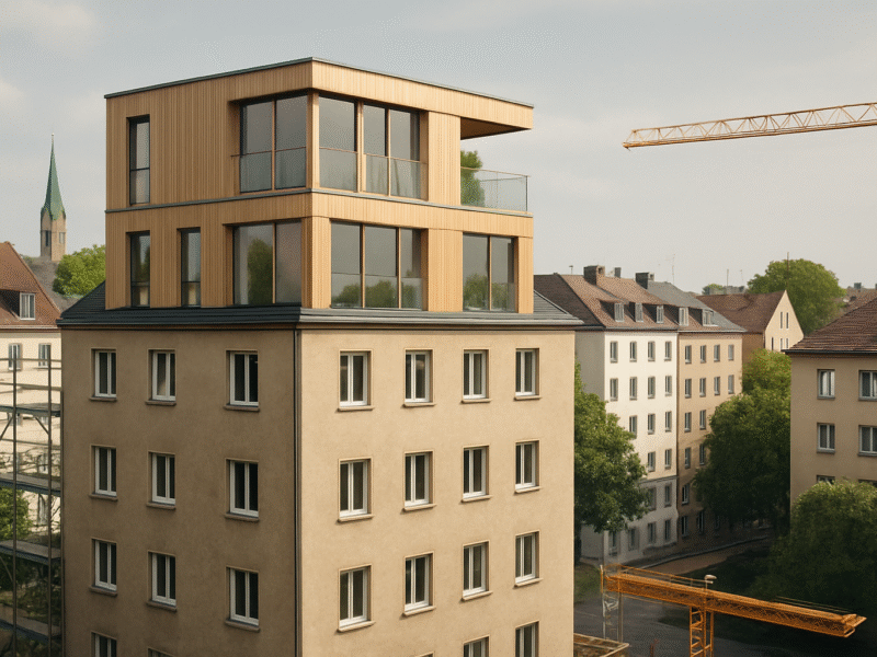 Nachverdichtung in Bayern: Aufstockung schafft dringend benötigten Wohnraum im Großraum München – Chancen für Bauwirtschaft und Investoren nutzen
