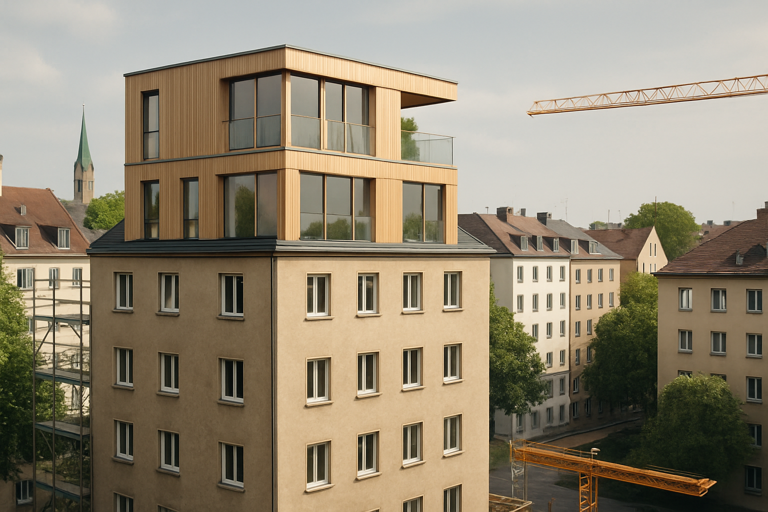Nachverdichtung in Bayern: Aufstockung schafft dringend benötigten Wohnraum im Großraum München – Chancen für Bauwirtschaft und Investoren nutzen