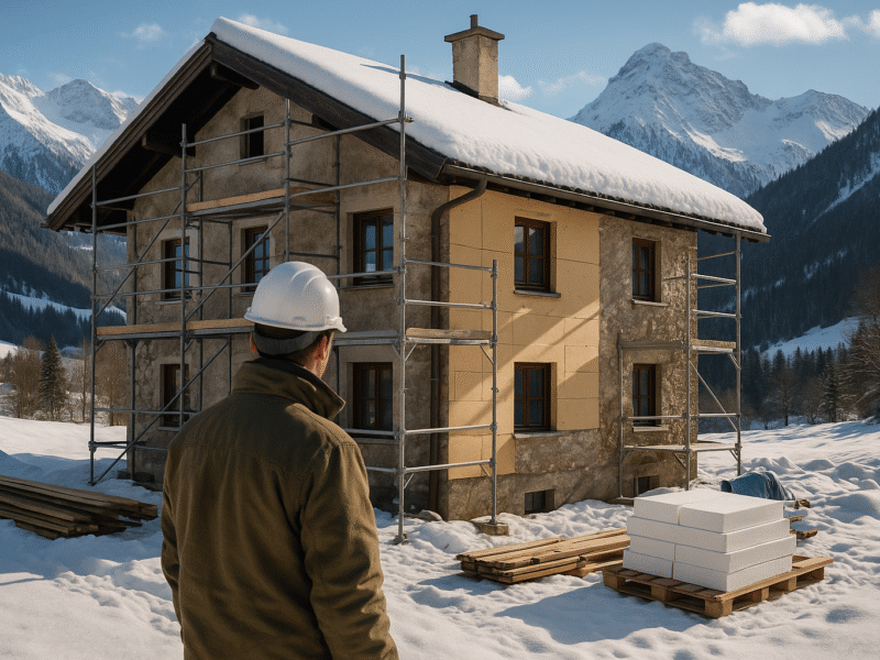 Sanierung im Alpenklima: Essenzielle Anforderungen für Bauprojekte in Bayern und neue Effizienzstandards unter Extrembedingungen