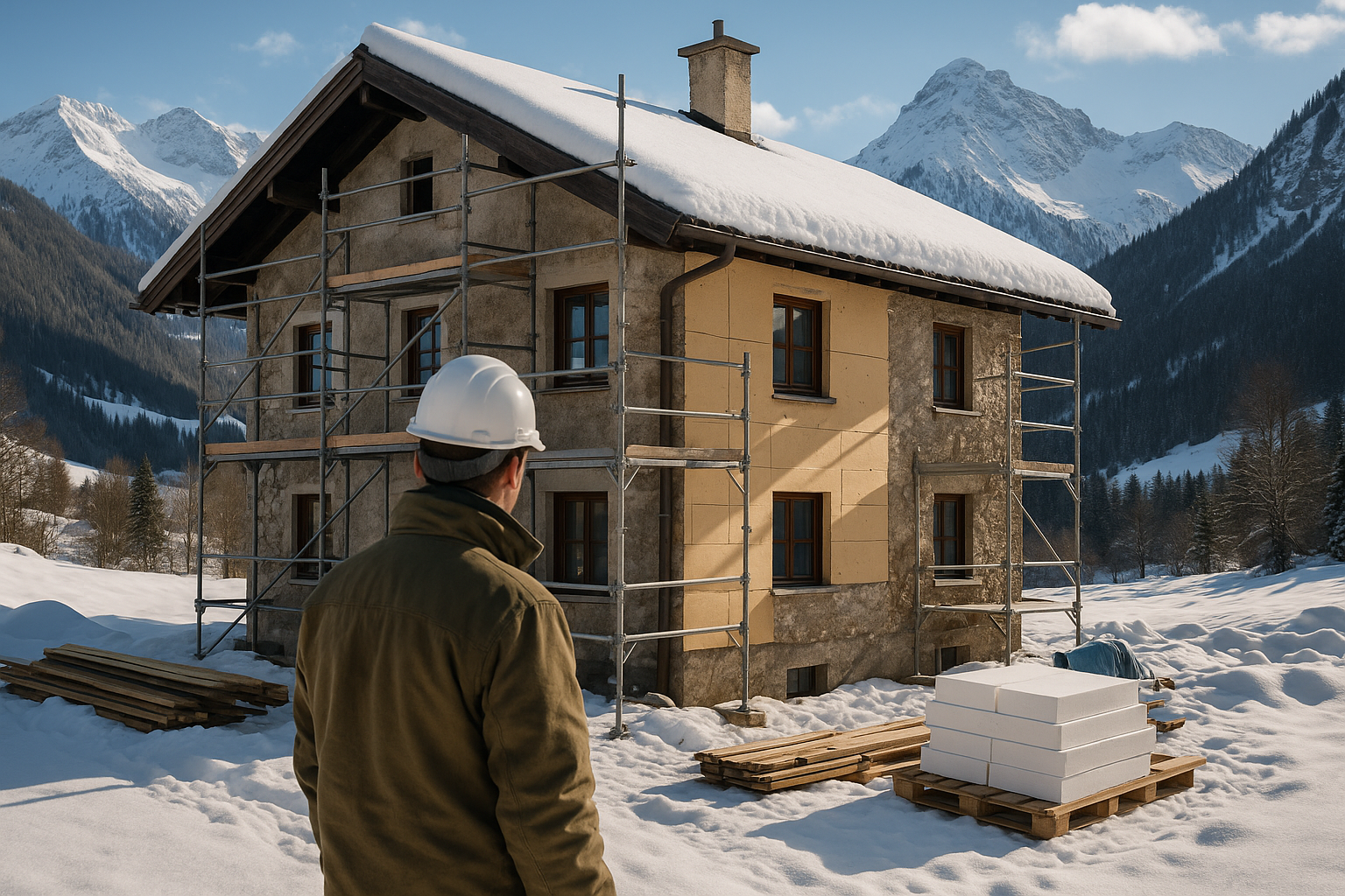 Sanierung im Alpenklima: Essenzielle Anforderungen für Bauprojekte in Bayern und neue Effizienzstandards unter Extrembedingungen