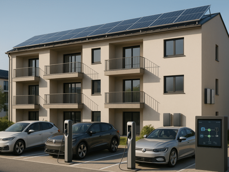 Solartankstellen in Mehrfamilienhäusern: Neue Gesetze, Technologie und Wirtschaftlichkeit revolutionieren das Bauwesen in Bayern