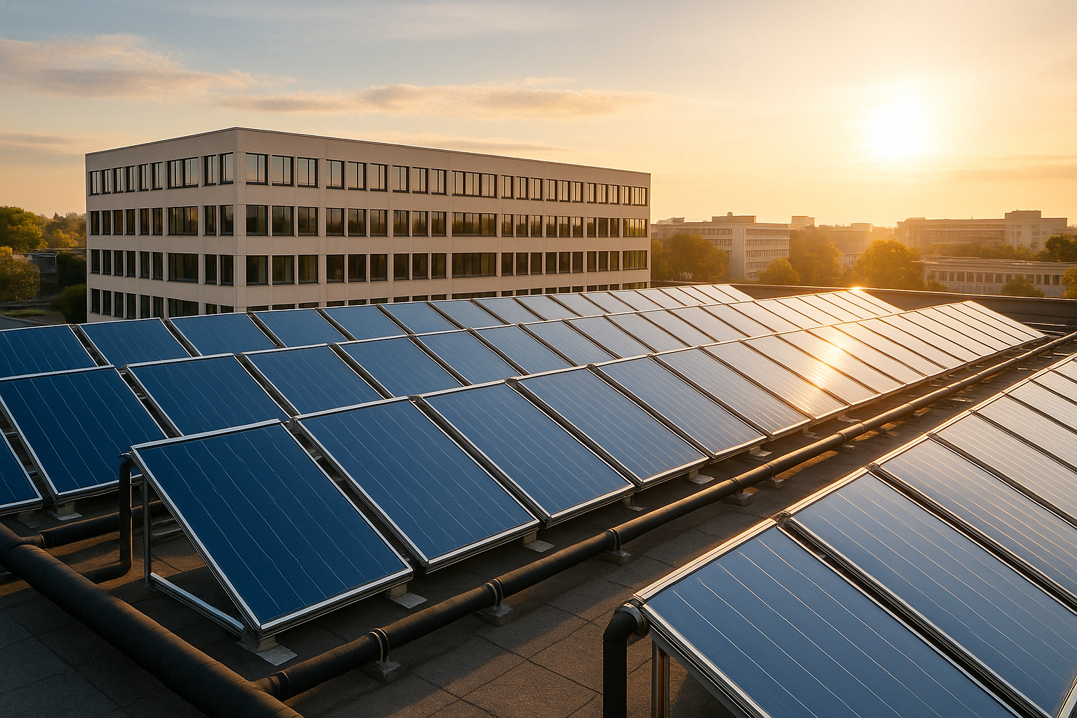 Solarthermie für Warmwasser in Bestandsimmobilien: Wirtschaftliche Chancen und Fördermöglichkeiten für Bauunternehmen in Bayern