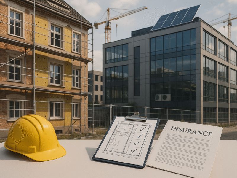 Versicherungsschutz für Sanierungsprojekte in Bayern: Unverzichtbar für Bauunternehmen und Investoren zur Vermeidung finanzieller Risiken und rechtlicher Fallstricke