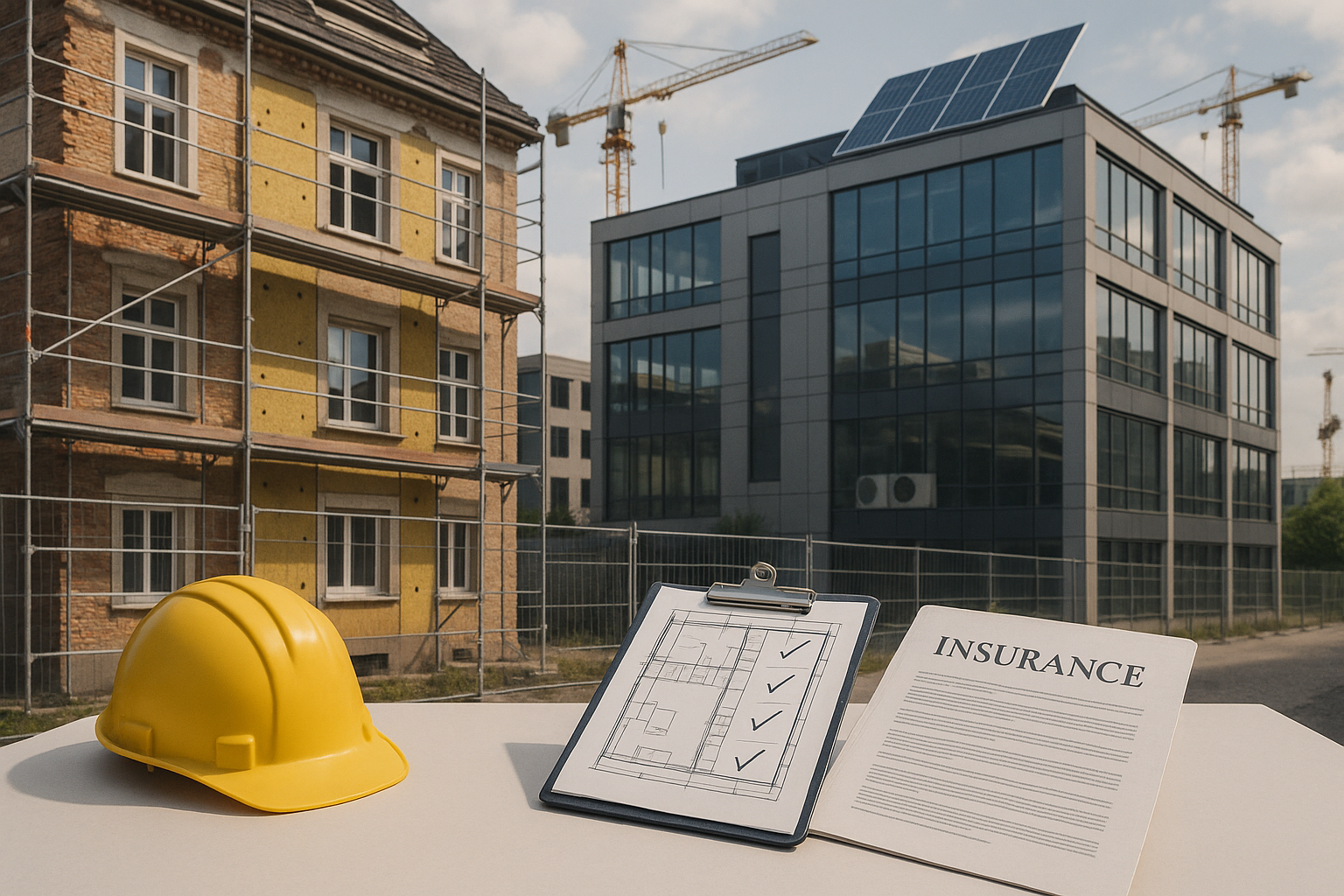 Versicherungsschutz für Sanierungsprojekte in Bayern: Unverzichtbar für Bauunternehmen und Investoren zur Vermeidung finanzieller Risiken und rechtlicher Fallstricke