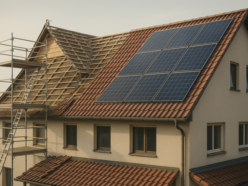 Dachsanierung und Solarintegration in Bayern: Neue Gesetze und wirtschaftliche Chancen für Bauunternehmen und Behörden