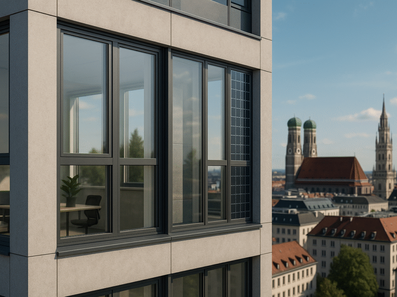 Energiesparfenster in Bayern: Technologie und Planung als Schlüssel zur nachhaltigen Gewerbeimmobilie im Großraum München