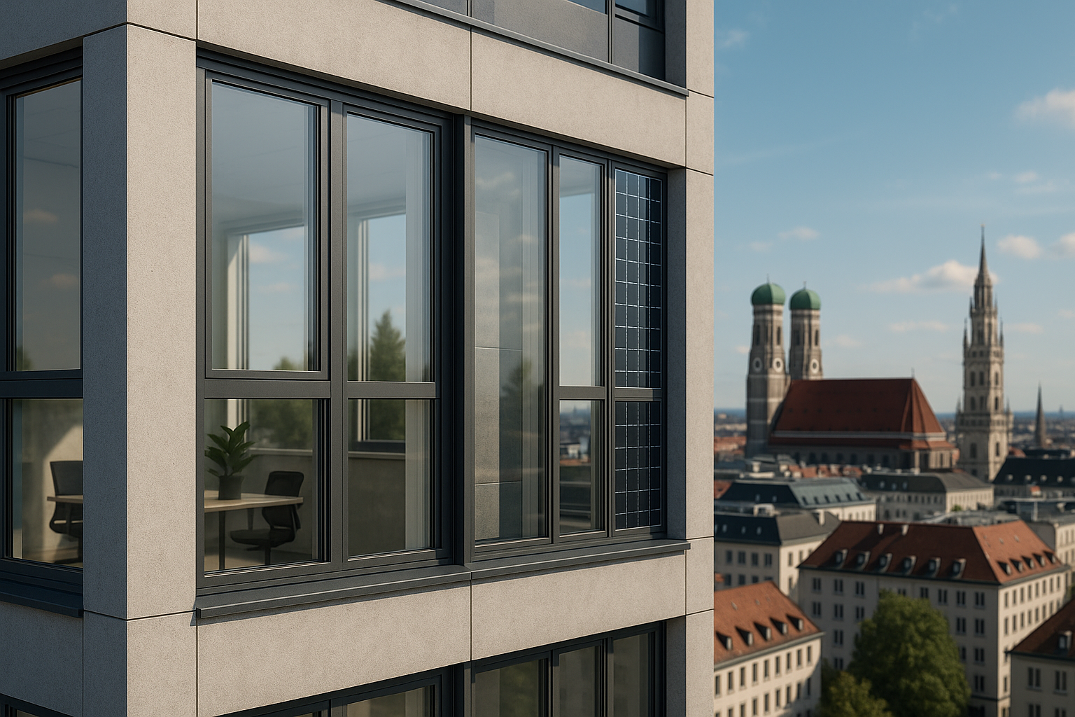 Energiesparfenster in Bayern: Technologie und Planung als Schlüssel zur nachhaltigen Gewerbeimmobilie im Großraum München