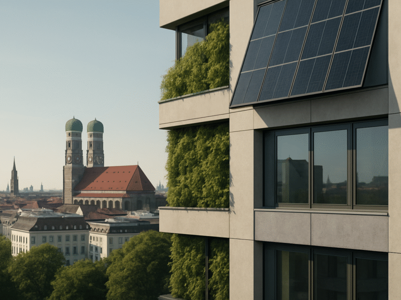Fassadengestaltung in München: Wie neue Gesetze und innovative Materialien die Sanierungskosten senken und den Wert von Immobilien steigern können