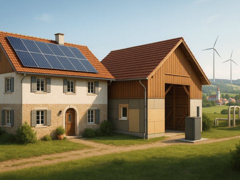 Fördermöglichkeiten 2024: Energetische Sanierung im ländlichen Raum Bayerns und die neuen Anforderungen des Gebäudeenergiegesetzes für Bauunternehmen und Kommunen