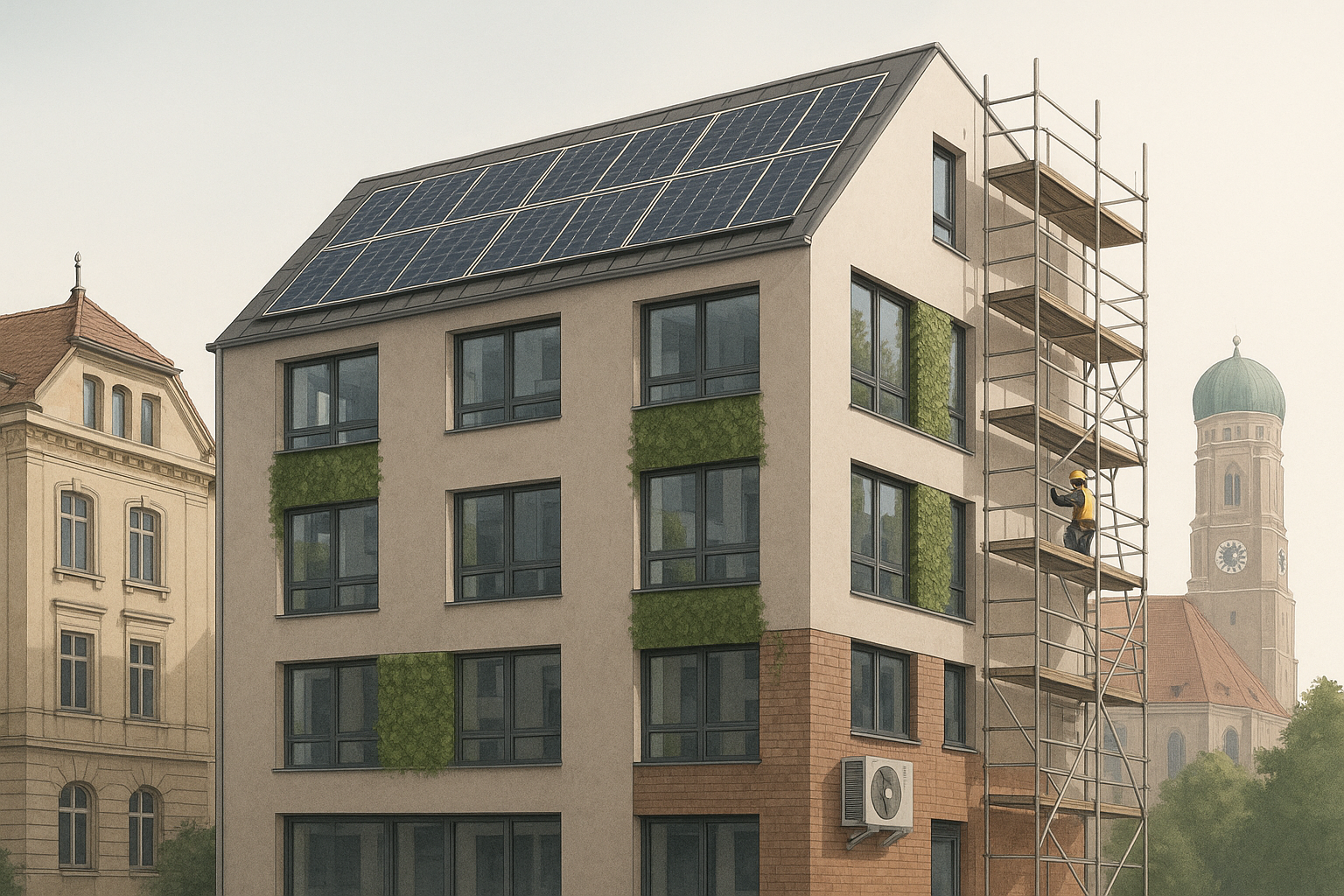 Nachhaltige Sanierung in Bayern: So sichern Bauunternehmen Werte und profitieren von neuen Fördermitteln