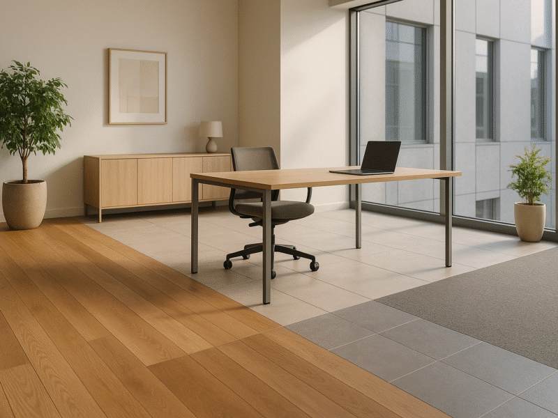 Nachhaltige Bodenbeläge im Münchner Gewerbebau: So steigern Sie Lebenszykluskosten und ESG-Rating in Bayern