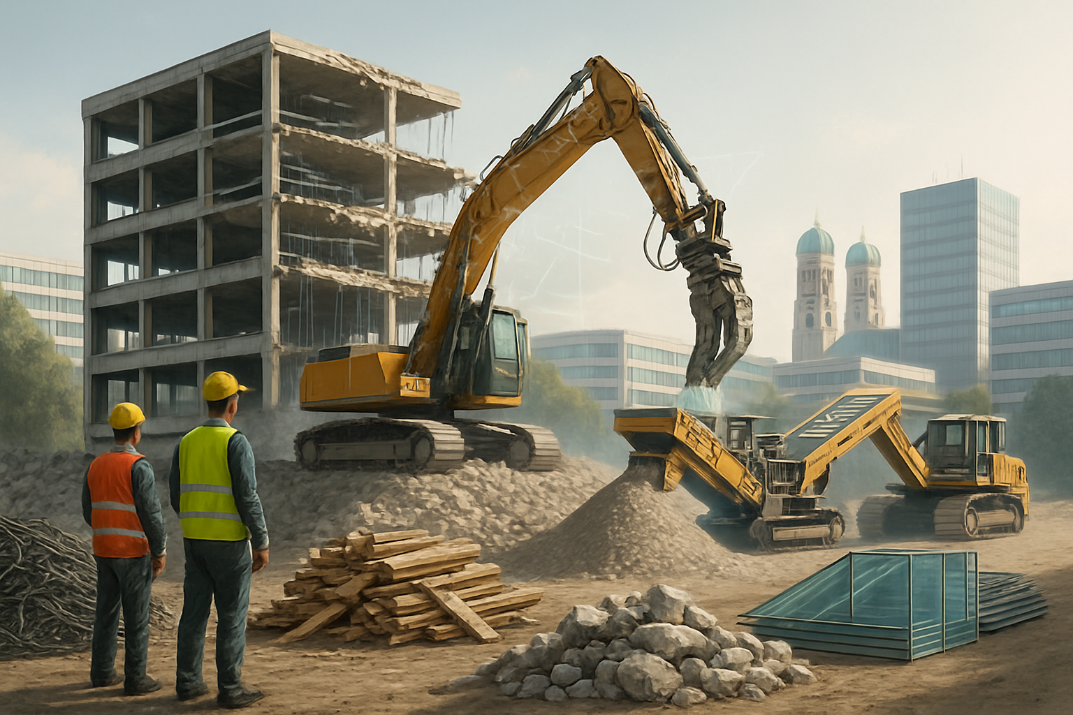 Rückbau und Recycling in der Münchener Bauwirtschaft: Neue Gesetze revolutionieren die Gebäudesanierung in Bayern