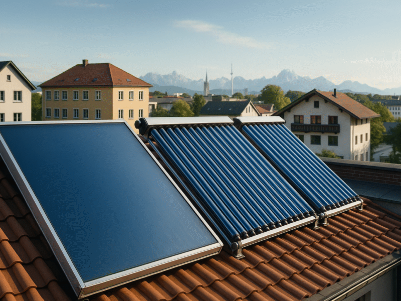 Solare Warmwasserbereitung in Bayern: Effiziente Lösungen zur Senkung der Energiekosten und Erfüllung neuer GEG-Vorgaben für Bauunternehmen und Projektentwickler