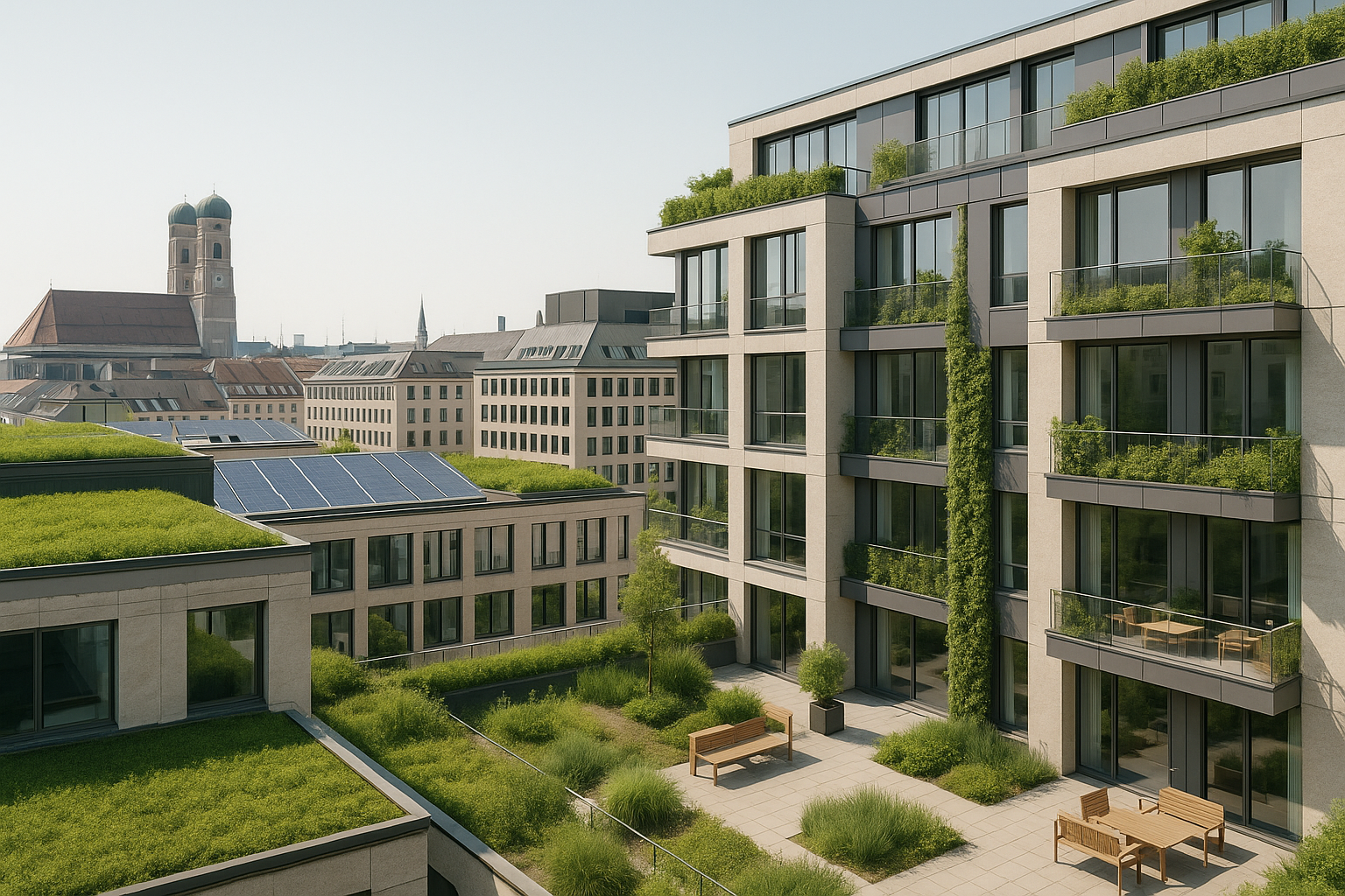 Münchens nachhaltige Sanierung: Stadtgrün und Energieeffizienz für zukünftige Bauprojekte in Bayern im Einklang mit neuen Gesetzen und Förderprogrammen