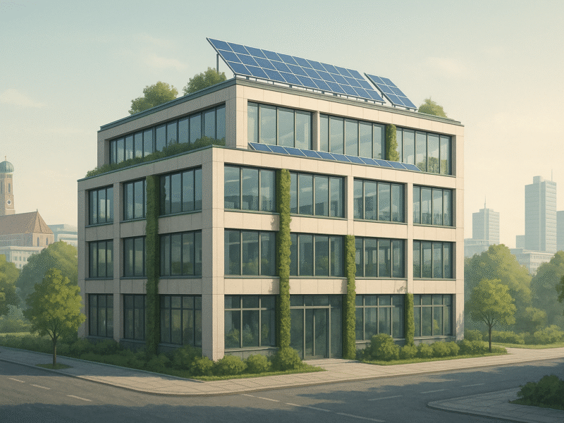 Effiziente Modernisierung von Gewerbeimmobilien in München: Synergien aus Sanierung und erneuerbaren Energien eröffnen neue Chancen für die Bauwirtschaft in Bayern