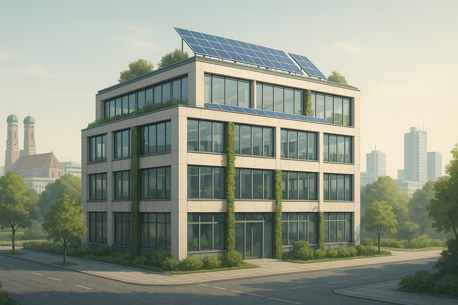 Effiziente Modernisierung von Gewerbeimmobilien in München: Synergien aus Sanierung und erneuerbaren Energien eröffnen neue Chancen für die Bauwirtschaft in Bayern