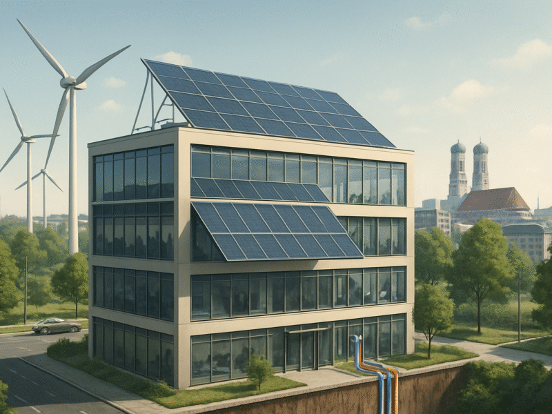 Erneuerbare Energien im Bestand: Neue gesetzliche Anforderungen und Fördermöglichkeiten für Münchens Gewerbeimmobilien