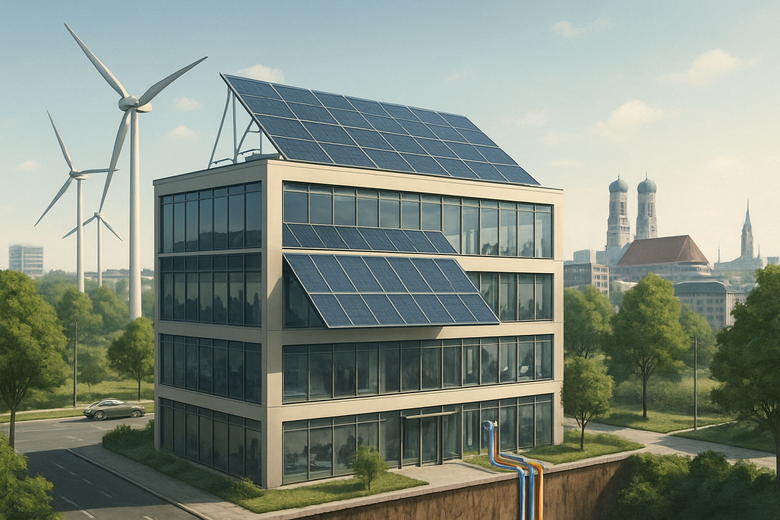 Erneuerbare Energien im Bestand: Neue gesetzliche Anforderungen und Fördermöglichkeiten für Münchens Gewerbeimmobilien