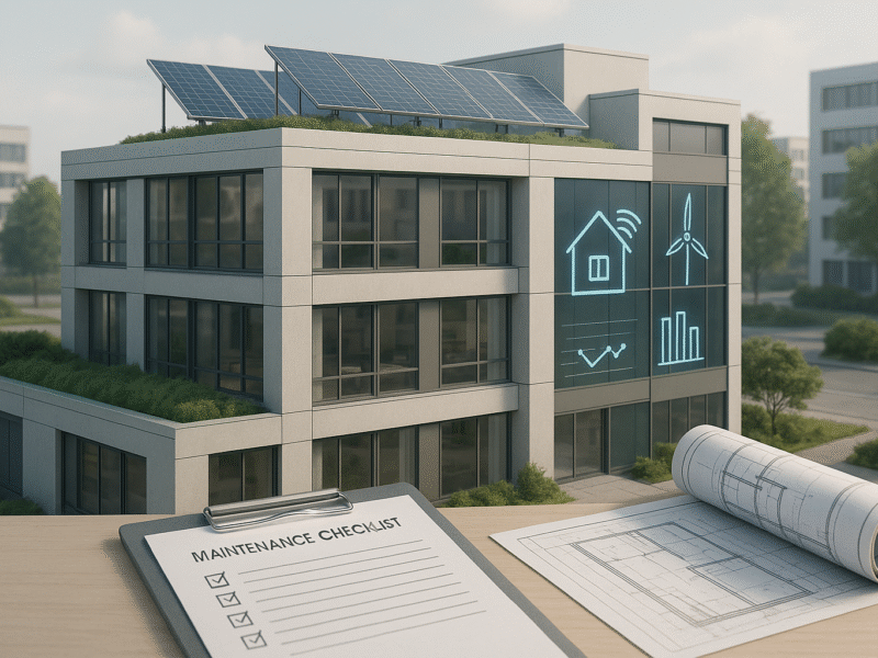 Wartungspläne für energieeffiziente Gebäude: So sichern Bauunternehmen in Bayern Kosten und Nachhaltigkeit im Immobilienmarkt