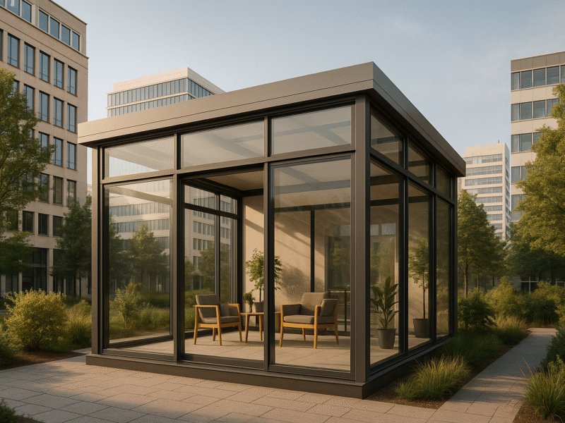 Wintergarten für Gewerbeimmobilien in Bayern: Strategischer Vorteil durch Energieeffizienz, Design und hohe Rendite im Münchner Markt