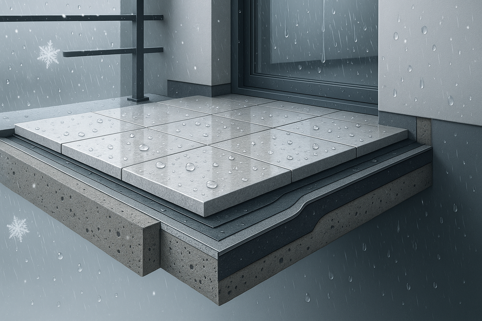 Neue DIN-Vorgaben 2024: So sichern Balkon- und Terrassenabdichtungen von Bayern gegen Frost und Nässe den Wert Ihrer Immobilien