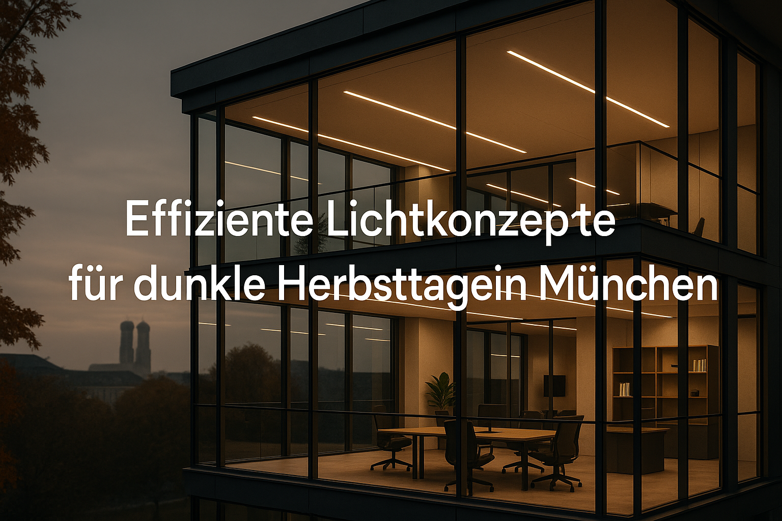 Beleuchtungskonzepte für dunkle Herbsttage: Effiziente Lichtlösungen für Gewerbeimmobilien in Bayern sichern Produktivität und Nachhaltigkeit