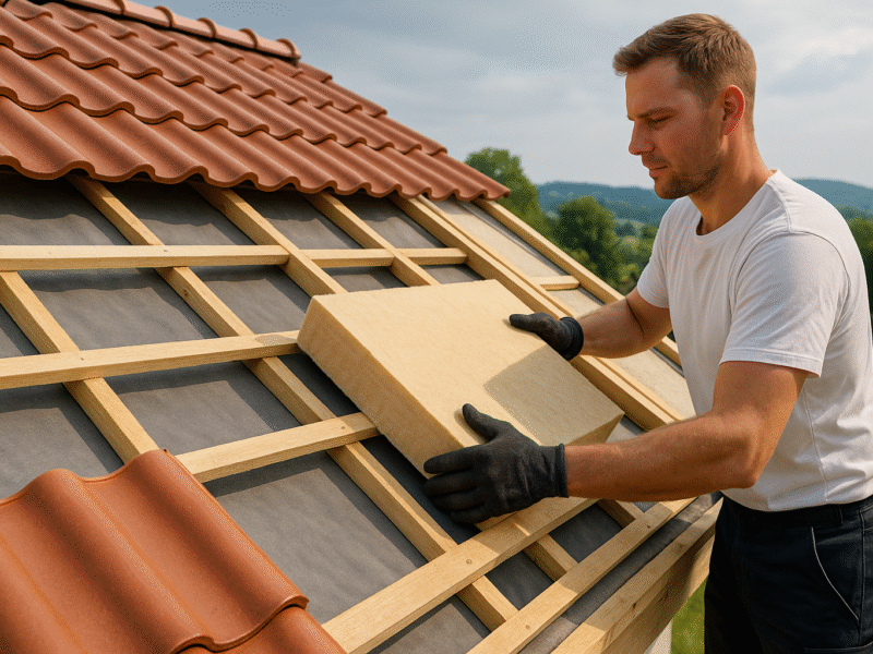 Dachsanierung in Bayern: Effizienztrio aus Ziegel, Unterdach und Dämmung im Kontext neuer Gesetze und Förderungen
