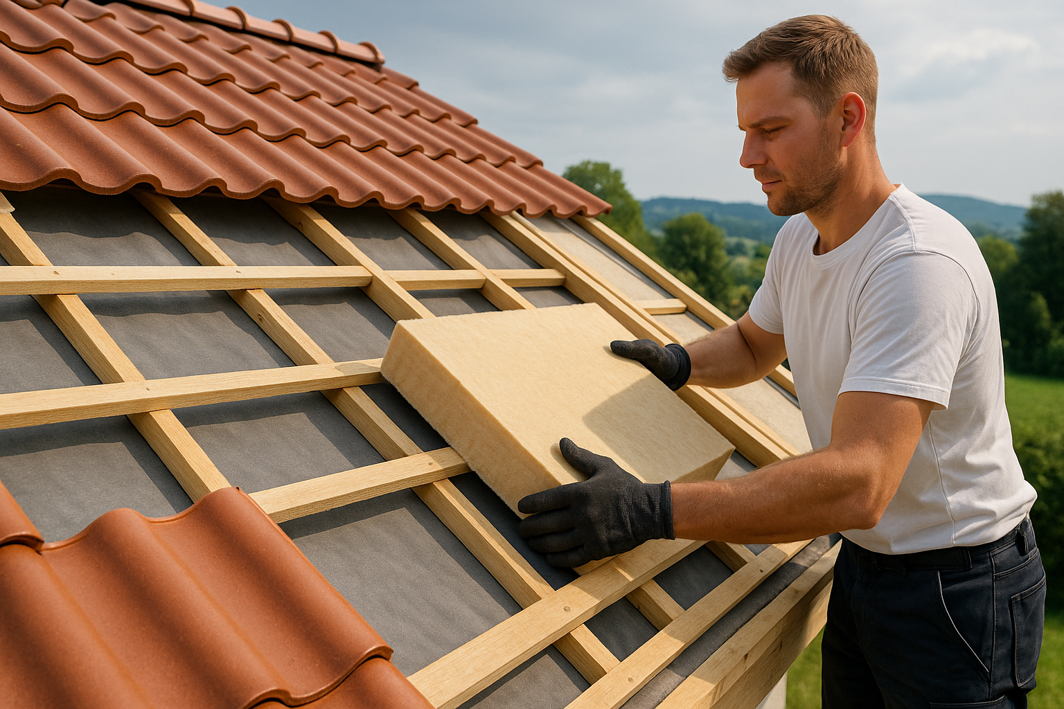 Dachsanierung in Bayern: Effizienztrio aus Ziegel, Unterdach und Dämmung im Kontext neuer Gesetze und Förderungen