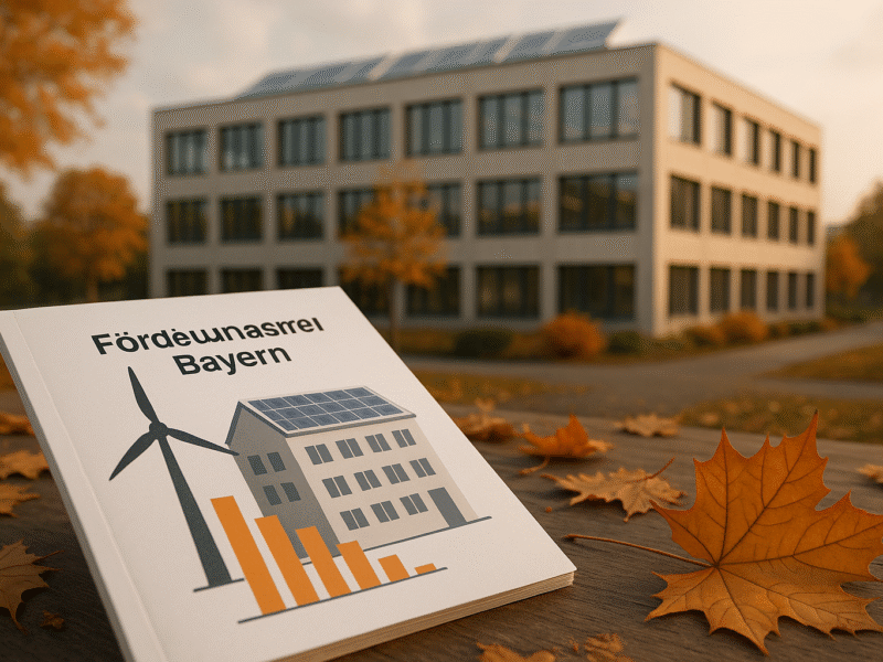 Herbstliche Förderprogramme in Bayern: Effiziente Gewerbeimmobilien dank neuer Gesetze und finanzieller Anreize für die Bauwirtschaft
