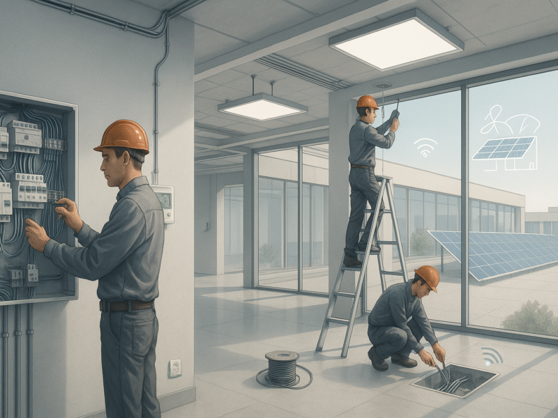 Elektroinstallation in Bayern: Zukunftssichere Sanierung steigert Wert und Sicherheit für Gewerbeimmobilien im Großraum München